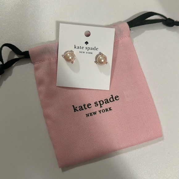 *NEW pearl Kate Spade earrings - Picture 1 of 2